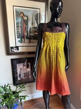 John Paul Richard 100% Linen Ombré Sundress | Medium | NWT